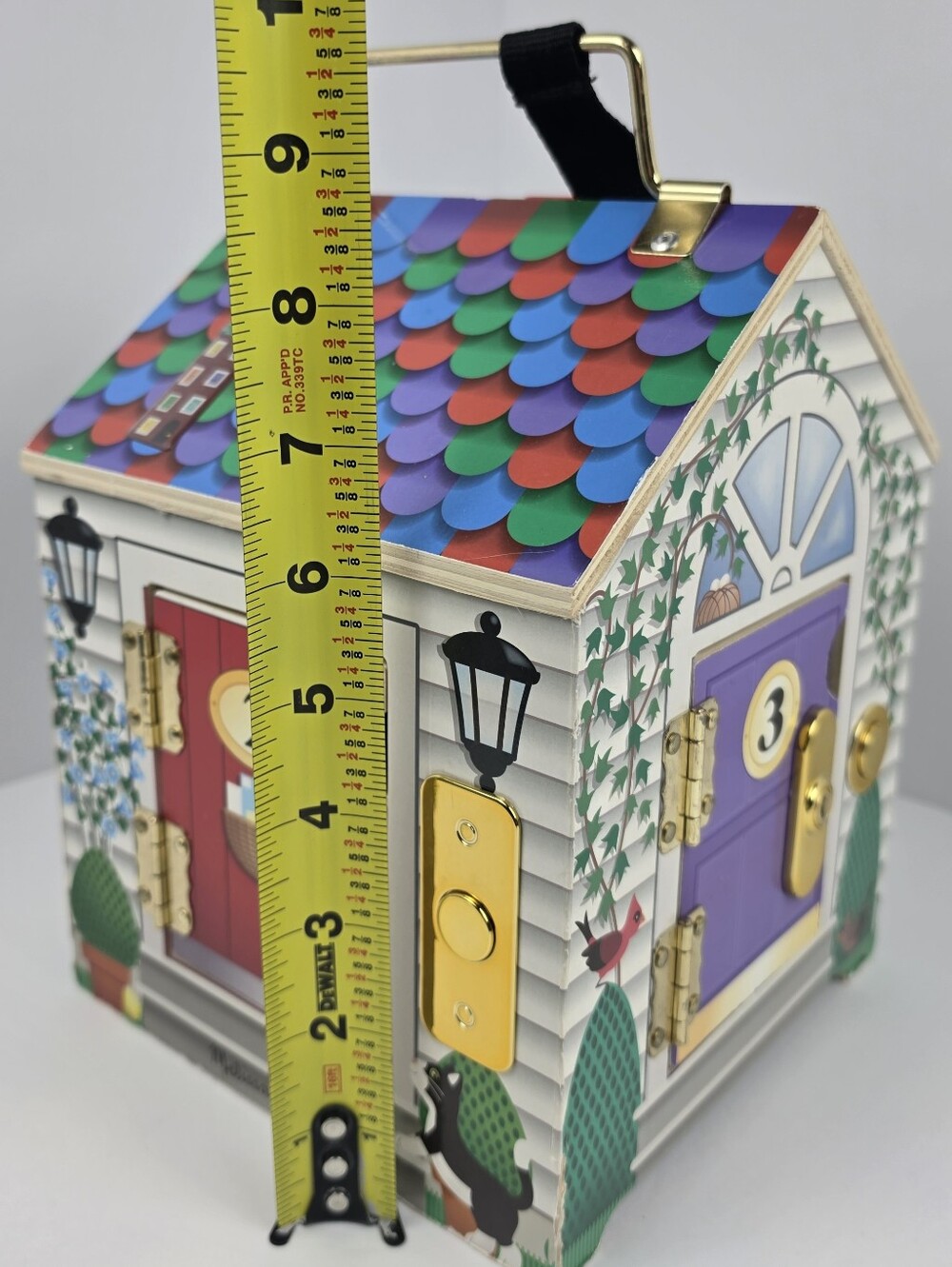 Kids Lock & Key Activity House Toy with 4 Doors - Picture 4 of 8